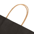 50pcs Black Paper Gift Bags Bulk Reusable Shopping Handles