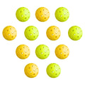 Everfit 12PC Pickleballs 40-Hole Green Yellow Indoor Outdoor PE