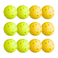 Everfit 12PC Pickleballs 40-Hole Green Yellow Indoor Outdoor PE