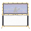 Everfit Pickleball Net Rebounder Portable Training Practice 6FT Black Yellow