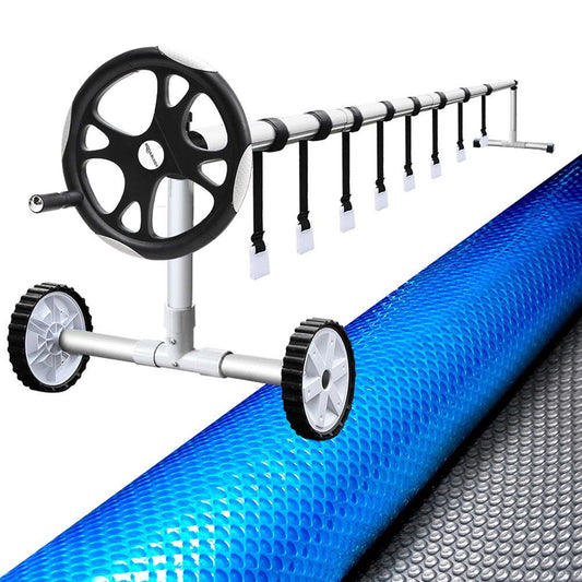 Aquabuddy Pool Cover 500 Micron 10x4m Solar Blanket Blue Silver
