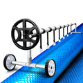 Aquabuddy Pool Cover 500 Micron 10x4m Blue Solar Blanket Roller