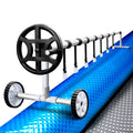 Aquabuddy Pool Cover 500 Micron 10x4m Silver Solar Blanket Roller