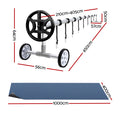 Aqua Buddy Solar Pool Cover 10x4m 600 Micron Black w/ 4m Roller
