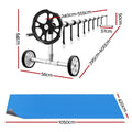 Aqua Buddy 600 Micron Solar Pool Cover 10.5x4.2m LDPE w/ Roller