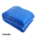 Aquabuddy Pool Cover 500 Micron 11x4.8m Solar Blanket Roller Blue