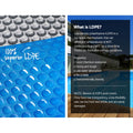 Aquabuddy Pool Cover 500 Micron 11x4.8m Solar Blanket Roller Blue