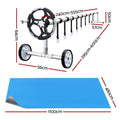 Aquabuddy Pool Cover 500 Micron 11x4.8m Swimming Pool Solar Blanket 5.5m Roller