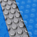 Aqua Buddy Pool Cover 600 Micron 11x6.2m Swimming Pool Solar Blanket Blue Silver