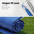 Aqua Buddy Pool Cover 2.44m Round Above Ground Blanket Blue