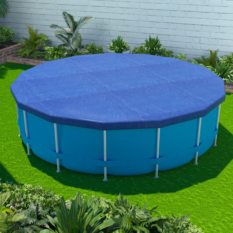 Aqua Buddy Pool Cover 3.66m Round Above Ground Blue Blanket