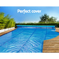 Aquabuddy Pool Cover 6.5x3m 400 Micron Silver Solar Blanket