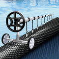 Aqua Buddy Pool Cover 600 Micron 6.5x3m w/ Roller 4m Swimming Pools Black Solar Blanket