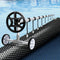 Aqua Buddy Pool Cover 600 Micron 6.5x3m w/ Roller 4m Swimming Pools Black Solar Blanket