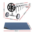 Aqua Buddy Pool Cover 500 Micron 6.5x3m w/ Roller 4m Swimming Pools Black Solar Blanket