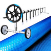 Aquabuddy Pool Cover 500 Micron 8x4.2m Swimming Pool Solar Blanket 5.5m Roller Blue