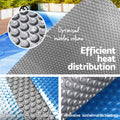 Aquabuddy Pool Cover 500 Micron 8x4.2m Solar Blanket Blue