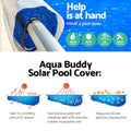 Aquabuddy Pool Cover 8x4.2m 400 Micron Solar Blanket Silver