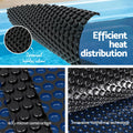 Aqua Buddy Pool Cover 600 Micron 8x4.2m w/ Roller 5.55m Swimming Pools Black Solar Blanket