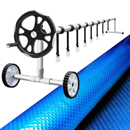 Aquabuddy Pool Cover 500 Micron 9.5x5m Solar Blanket Roller