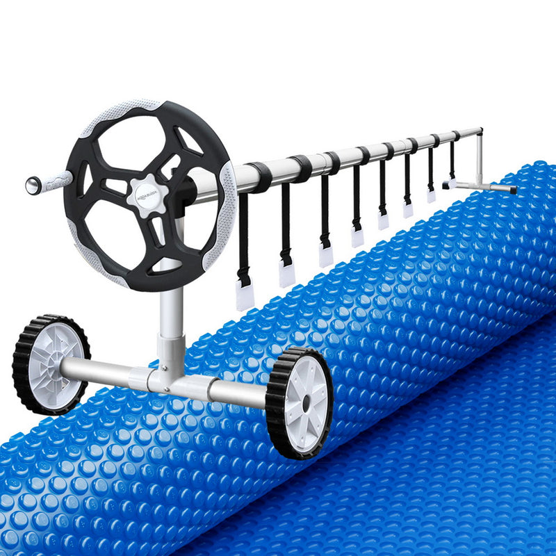 Aqua Buddy 600 Micron Heat Solar Pool Cover 9.5x5m + Roller