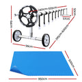 Aqua Buddy 600 Micron Heat Solar Pool Cover 9.5x5m + Roller