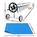 Aqua Buddy Pool Cover 9.5x5m 600 Micron Solar Blanket Roller