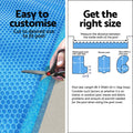Aqua Buddy Pool Cover 600 Micron 9.5x5m Bubble Heat Solar Blanket Blue Silve