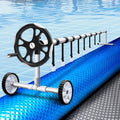 Aquabuddy Pool Cover 9.5x5m 400 Micron Swimming Pool Solar Blanket 5.5m Roller