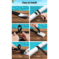 Aquabuddy Pool Cover Roller Attachment Reel Straps Kit 8pcs
