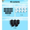 Aquabuddy Pool Cover Roller Attachment Reel Straps Kit 8pcs