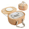 Alfresco 2 Person Insulated Picnic Basket Set with Foldable Wood Table
