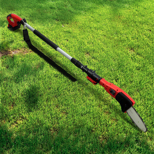Giantz Cordless Pole Chainsaw 20V 8" 2.7m Long Reach Pruner