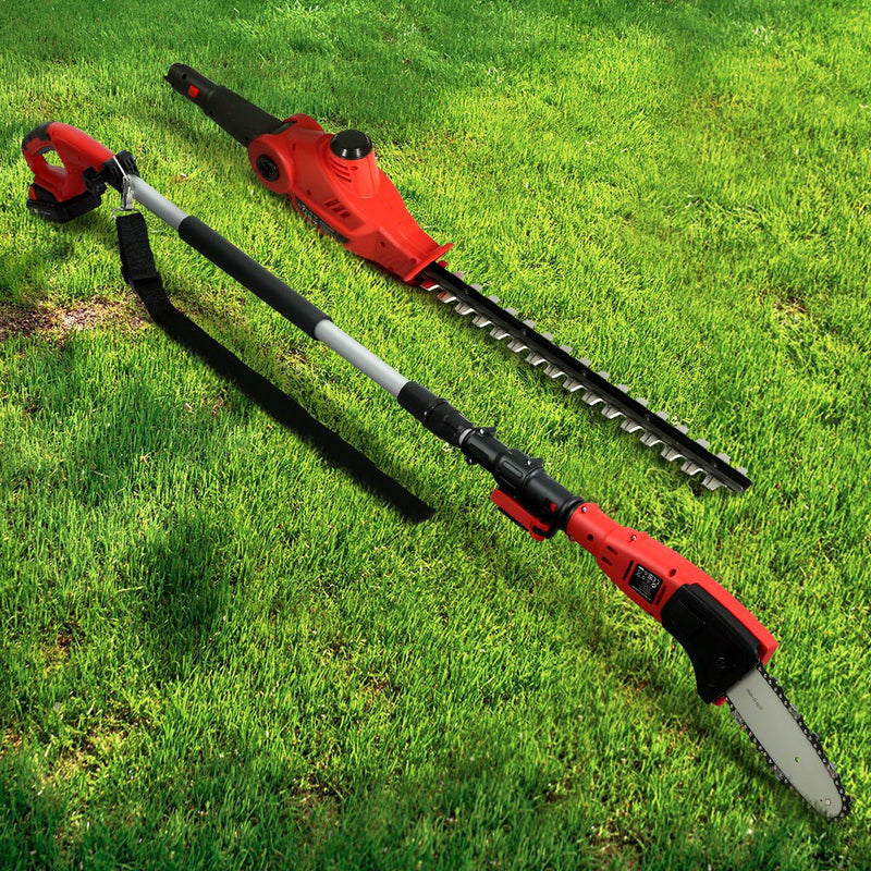 Giantz 20V Cordless Pole Chainsaw 2.7m Reach 8 Inch Bar