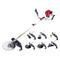 Giantz 2 Stroke Petrol Pole Chainsaw Hedge Trimmer 7 in 1