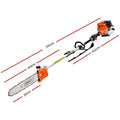 Giantz 4 Stroke Pole Chainsaw 12 Inch Bar Petrol Tree Pruner