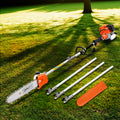 Giantz 4 Stroke Pole Chainsaw 12 Inch Bar Petrol Tree Pruner