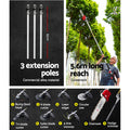 Giantz 65CC Pole Chainsaw Hedge Trimmer Brush Cutter 9-in-1 5.6m