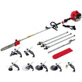 Giantz 65CC Pole Chainsaw Hedge Trimmer Brush Cutter 9-in-1 5.6m