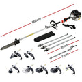 Giantz 62CC 9-in-1 Chainsaw Hedge Trimmer Brush Cutter Whipper 5.6m
