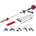Giantz 62CC 7-in-1 Pole Chainsaw Hedge Trimmer 5.6m Red