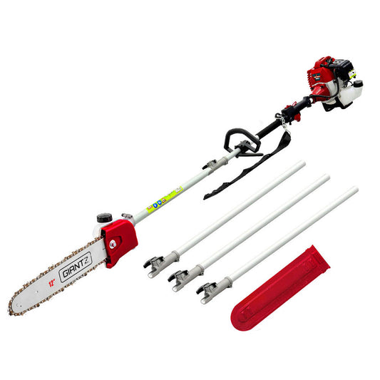 Giantz 12" Pole Chainsaw 2 Stroke Petrol Tree Pruner Long Reach