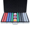 Poker Chips Set 1000pcs Casino Texas Hold'em Dice Cards Case