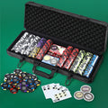 Poker Chip Set 500pc 14g Chips Casino Party Game Dice Cards