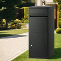 Gardeon Parcel Letterbox Drop Box Black Mailbox Package