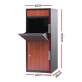 Gardeon Parcel Letterbox Drop Box Black