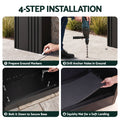 Gardeon Parcel Letterbox Drop Box Package Slot MailBox Black