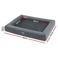 i.Pet Large Dog Cat Pet Bed Grey Calming Sofa Cushion Washable