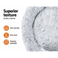 i.Pet Dog Cat Bed 110cm Extra Large Soft Plush Light Charcoal