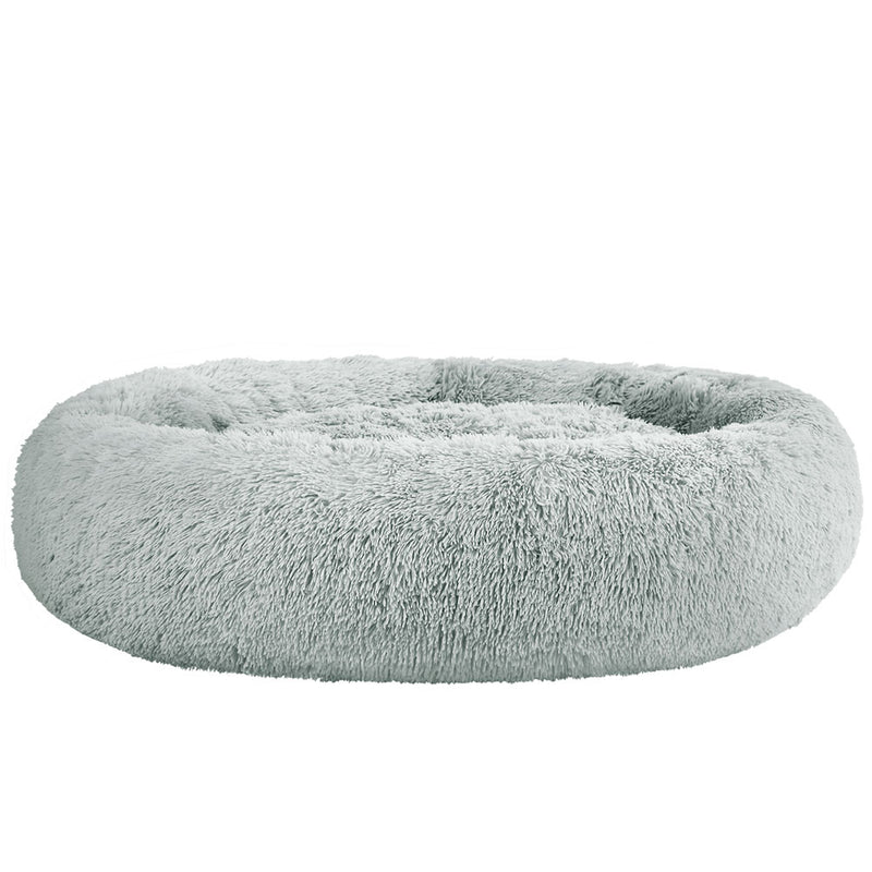 i.Pet Dog Cat Bed 110cm Extra Large Calming Soft Plush Grey